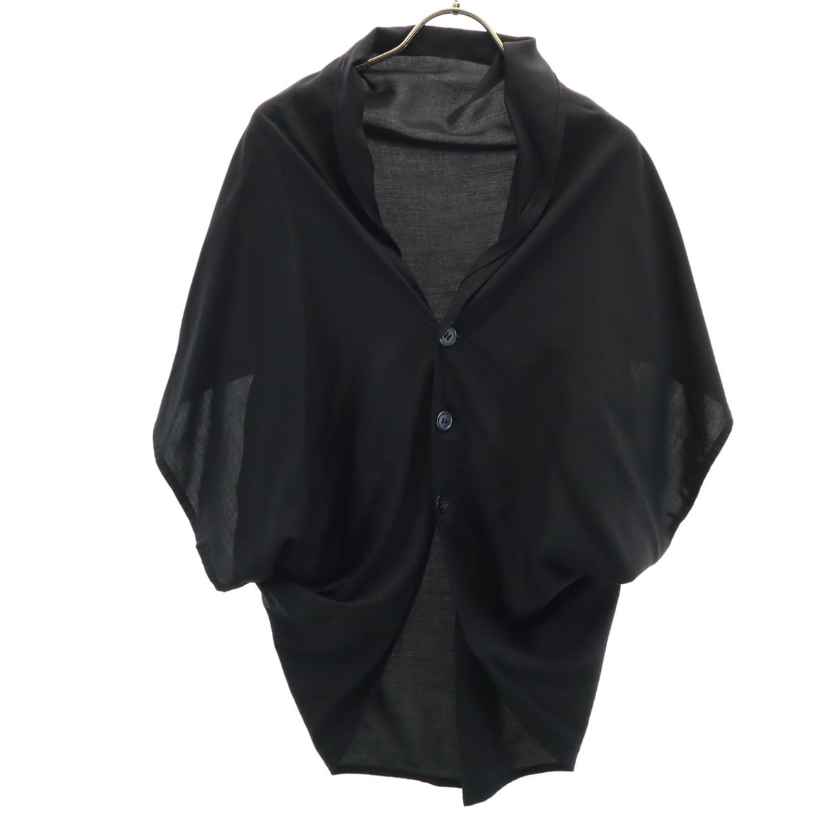 Ys ワイズ 日本製 ノースリーブ シャツ 3 ブラック ヨウジヤマモト レディース 古着