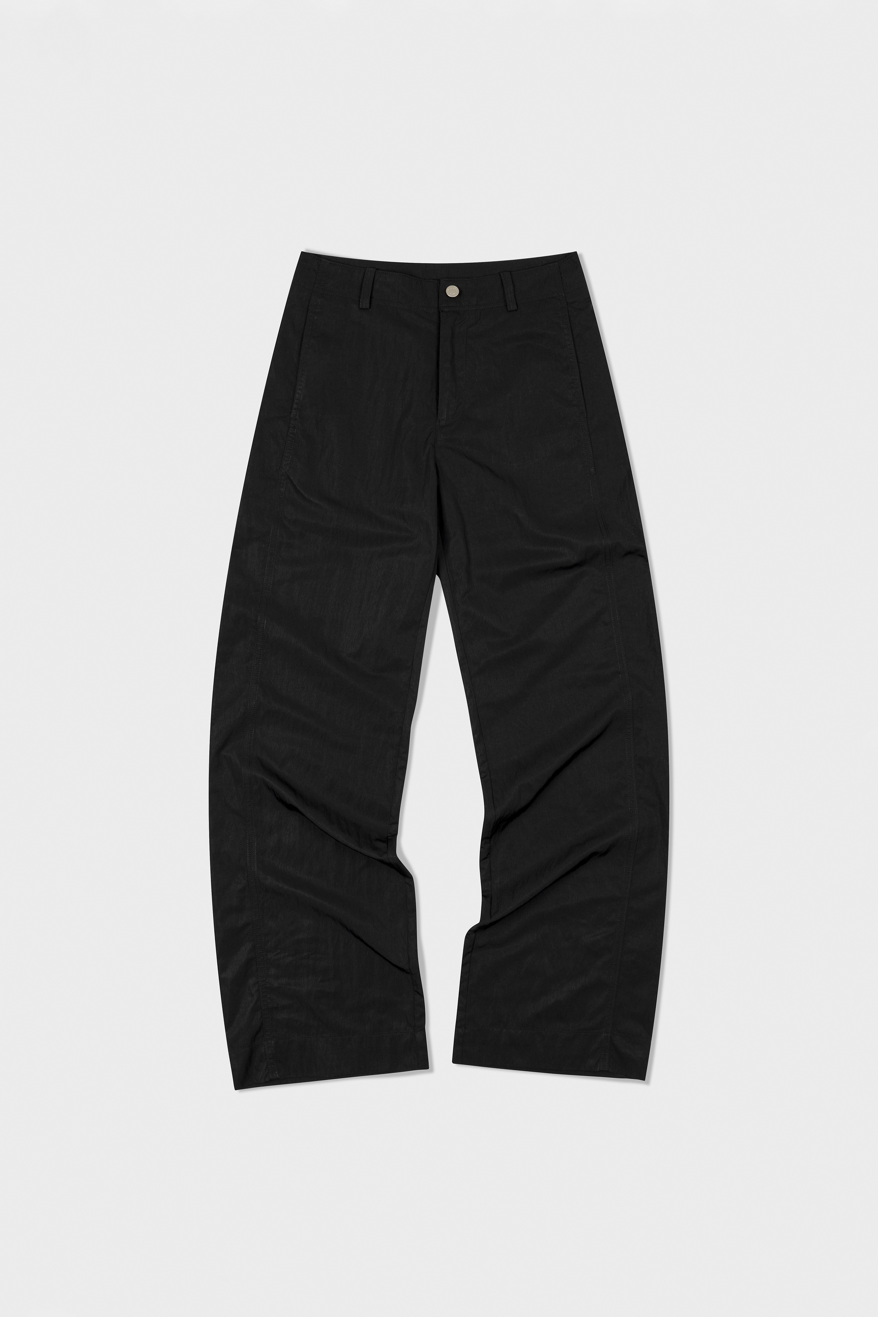 【LOW CLASSIC】 SOFT NYLON STRAIGHT-FIT PANTS : BLACK 14,925円