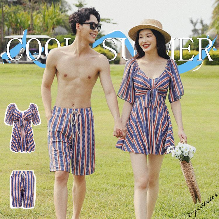 水着 カップル 水着 大人 水着 レディース 体型カバー 可愛い セパレート ビキニ オフショルダー スカート 2点セット 3点セット オトナ女子 20代 30代 ワンピー