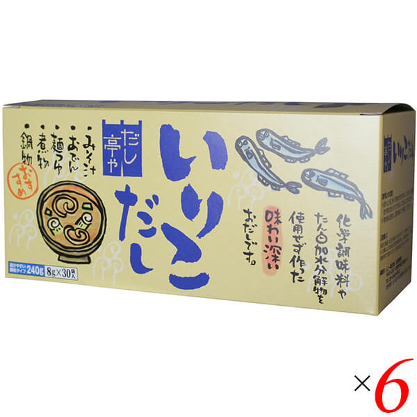 ムソー だし亭やいりこだし箱入 8g30 6個セット