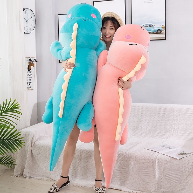 ぬいぐるみ ダウンコットン 恐竜人形 女の子 ギフト 大きい ディンディン 枕 ピンク 人形 人形