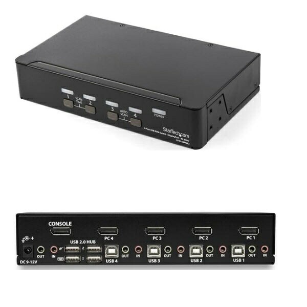StarTech.com [SV431DPUA2] 4ポートDisplayPort KVMスイッチ