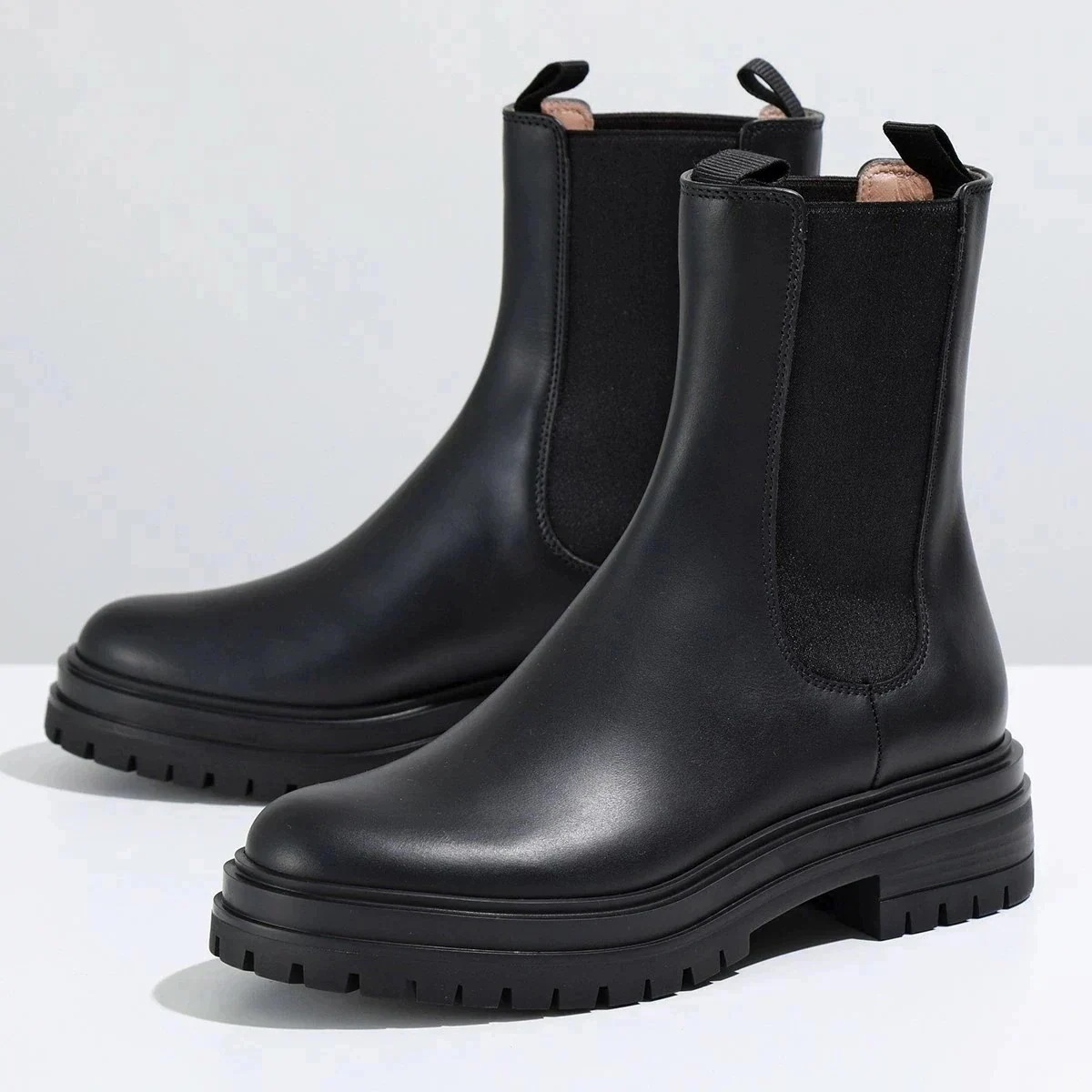 Gianvito Rossi ジャンヴィトロッシ サイドゴアブーツ CHESTER G73462.20GOM.CLN レディース ショートブーツ レザー シュー