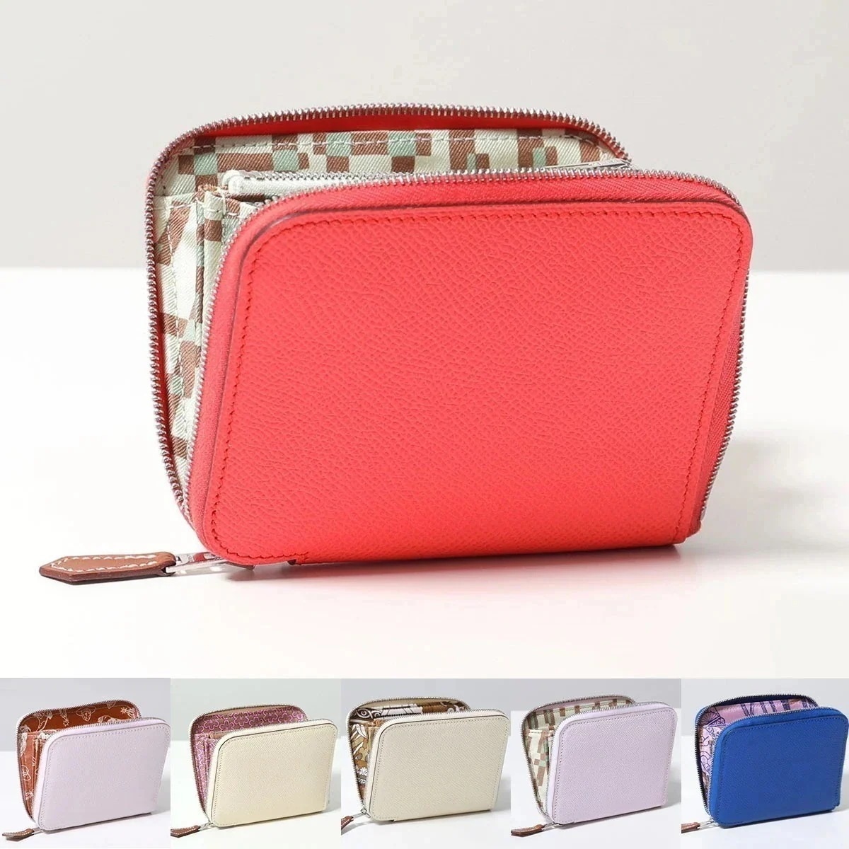 【カラー限定特価】HERMES エルメス 二つ折り財布 アザップ シルクイン コンパクト AZAP SILKIN COMPACT レザー SV カラー6色