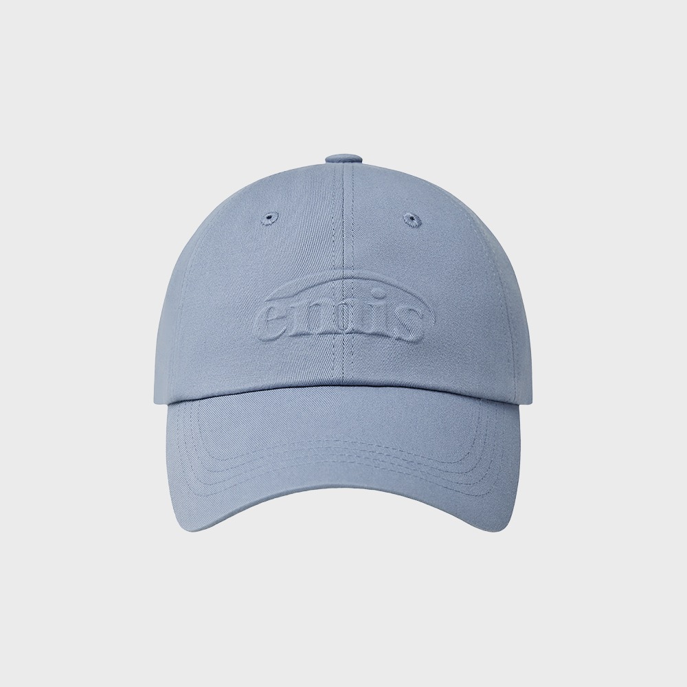 【EMIS】エンボッシング ロゴ ボールキャップ スカイブルー