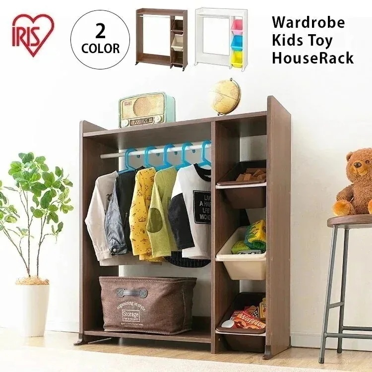 ワードローブキッズトイハウスラック WKTHR-3 パステル ウォールナットブラウン トイハウス ラ メガ割 7,225円