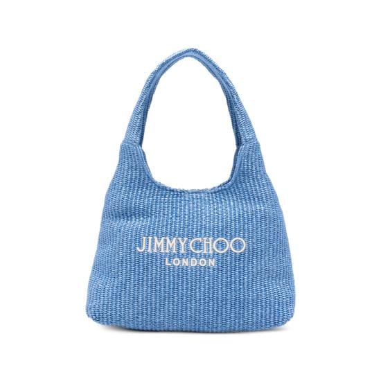 JIMMY CHOO Women Shoulder Bags BEACH DMND HOBO M JYN OCBLU BLUE