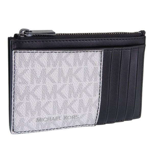 マイケルコース コインケース 小銭入れ カードケース カード入れ メンズ アウトレット ホワイト COOPER SLIM ZIP WALLET 36T4LCOZ7B-BRIWHT MICHAEL KO