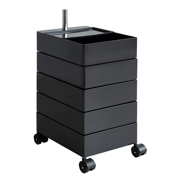 マルチワゴン Pluna プルーナ 5段/高さ72cm/ブラック WG-H001/BK