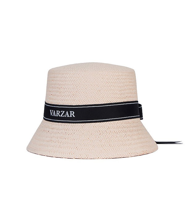 Qoo10 VARZAR リボンペーパーバケットハット 無地 ハッ