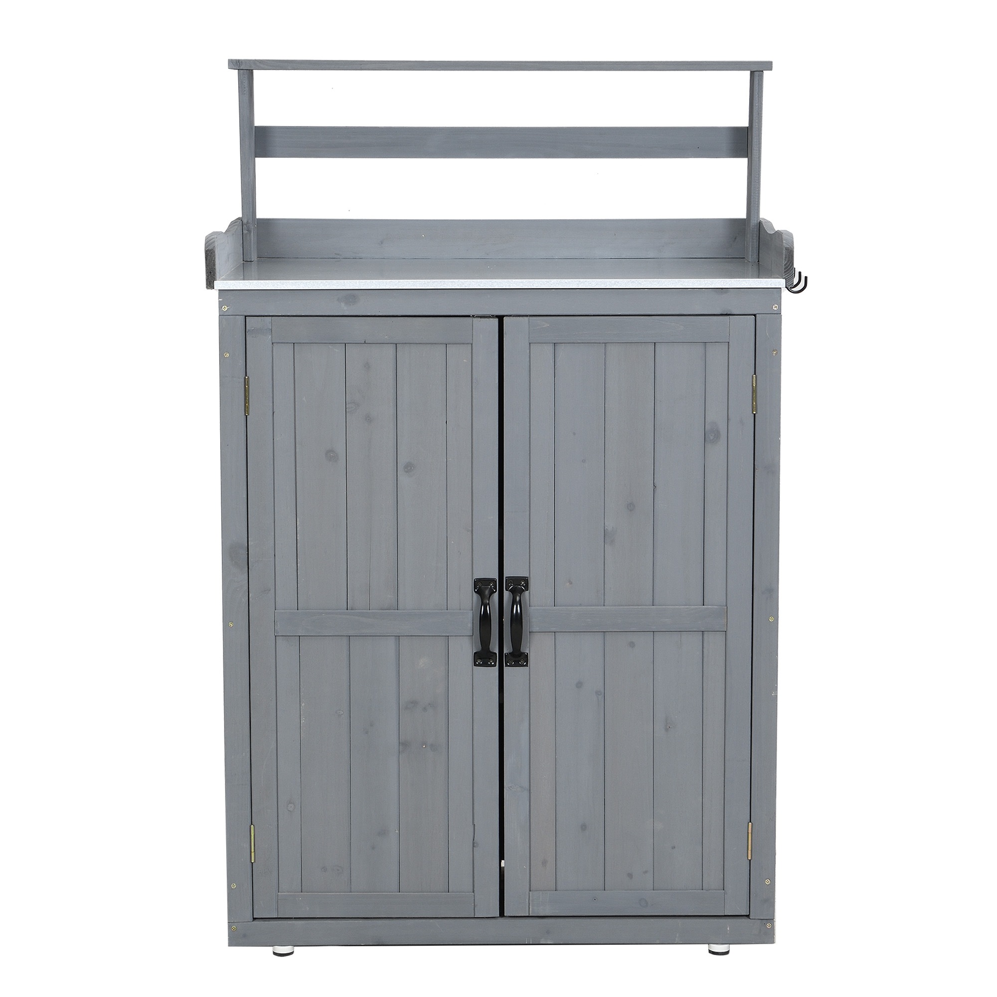 【国内へ発送&送·料·無·料】物置き 木製 小屋 観音扉 収納庫 ガーデニング用品 棚 戸外収納庫 大型 屋外物置 大型 ドア ベランダ 物置き 屋外収納 ガーデニング ウッド 園芸用品 庭 倉庫 D