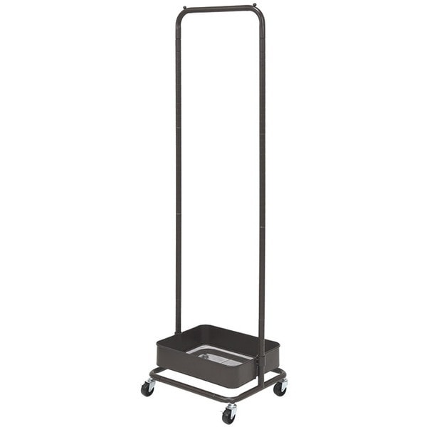 KR-3368DBR ダークブラウン [ハンガーラック 幅42cm バスケット キャスター付き 組立式] メーカー直送