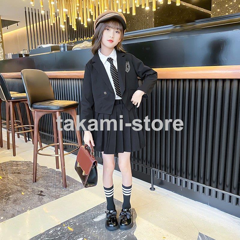 男女兼用その他の子供服その他卒服 チェック柄 3点セット スーツ 女子 ジャケット 子供服 プリーツスカート 女の子 長袖セッ スクール 【制服標準装備】卒業式 制服 120-170cm 七