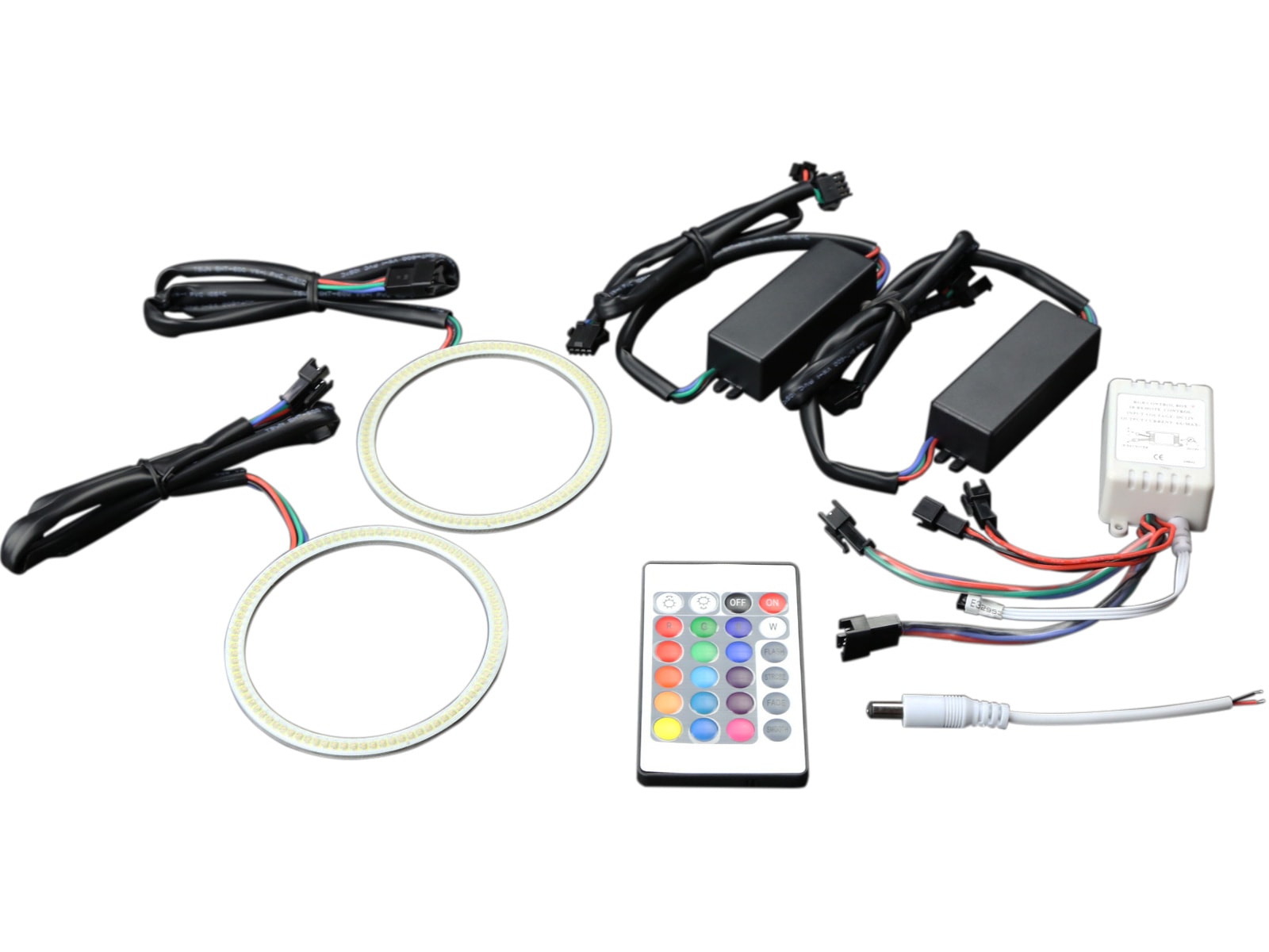 イカリング キット 60mm COB RGB 16色発光 リモコン付 O-327