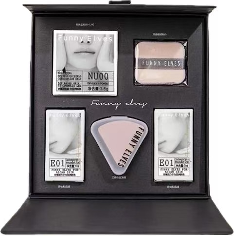 ギフトセット 5点セット ソフトマットプレストパウダー ＆ リキッドファンデーション 密着カバー くすみカバー うるおい 保湿 ナチュラル