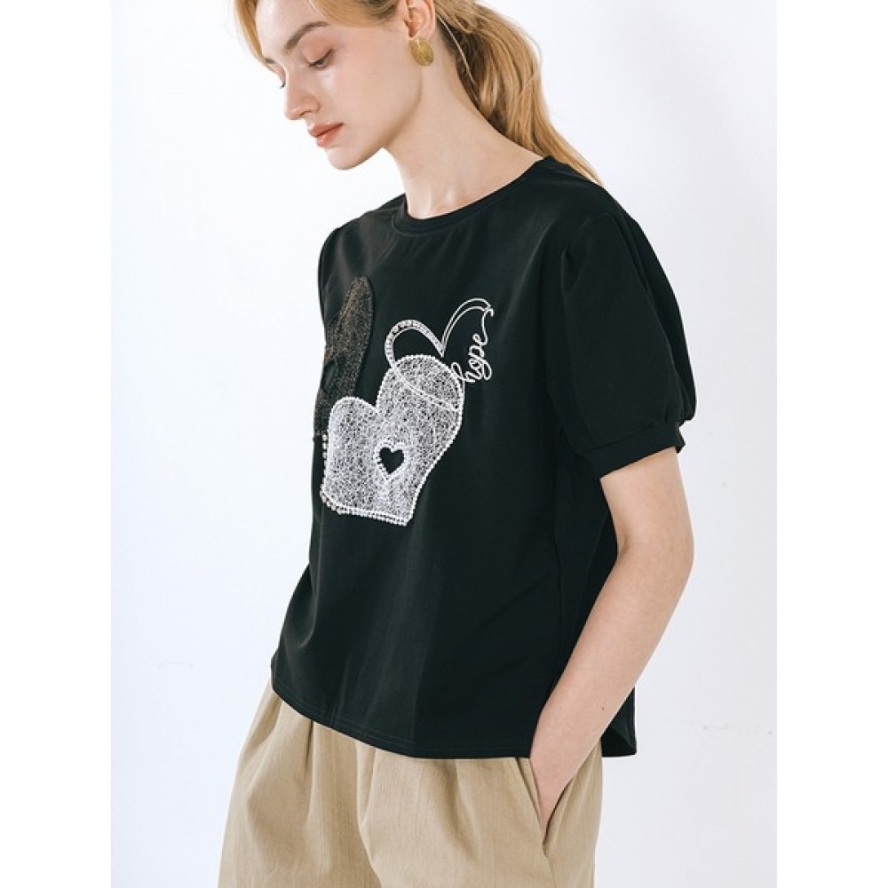 (Max Cartiggio) トリプルハートバルーン半袖Tシャツ