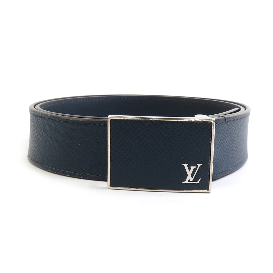 ルイ ヴィトン LOUIS VUITTON ベルト タイガ サンチュール メトロポール タイガ ネイビー メンズ M9060 r10812a