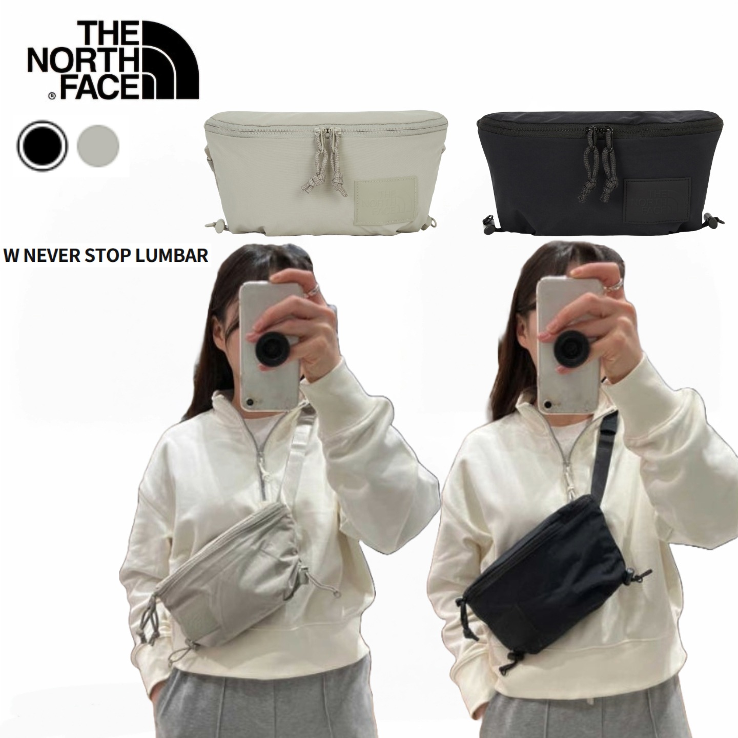 W NEVER STOP LUMBAR ウーマン ネバー ストップ ランバー ヒップサック クロスバッグ 携帯バッグ ミニバッグ 補助バッグ