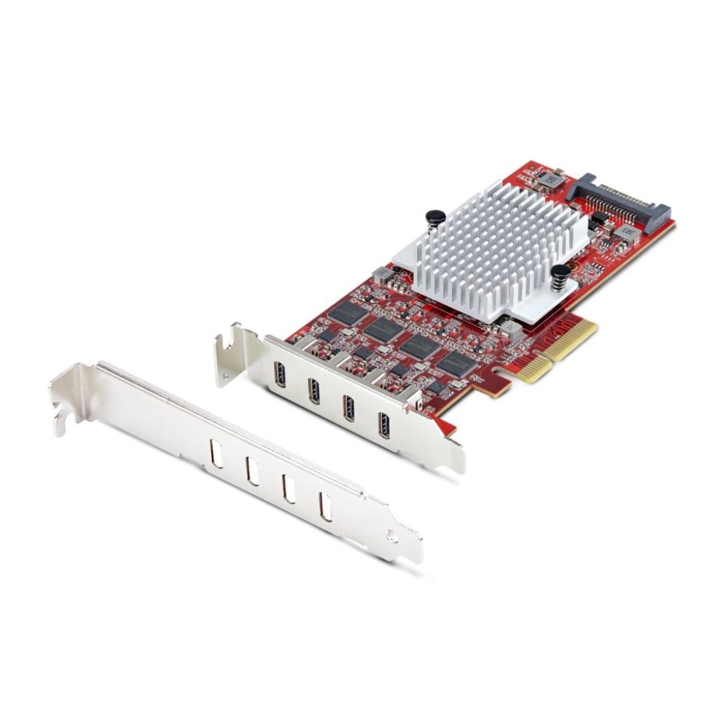 StarTech.com [P10Q4C-USB-CARD-LP] PCI Express拡張カード/PCIe 3.0 x4/4ポート USB Type-C 3.2 Gen 2/最大各10Gbps/ロ