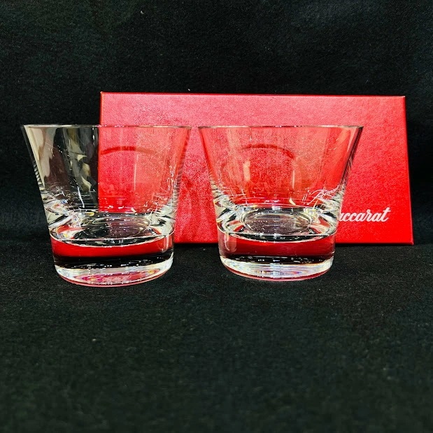【中古】バカラ アルファ タンブラー No.3 (ペア) 8.5cm2-104-391中古良品使用感あり箱あり