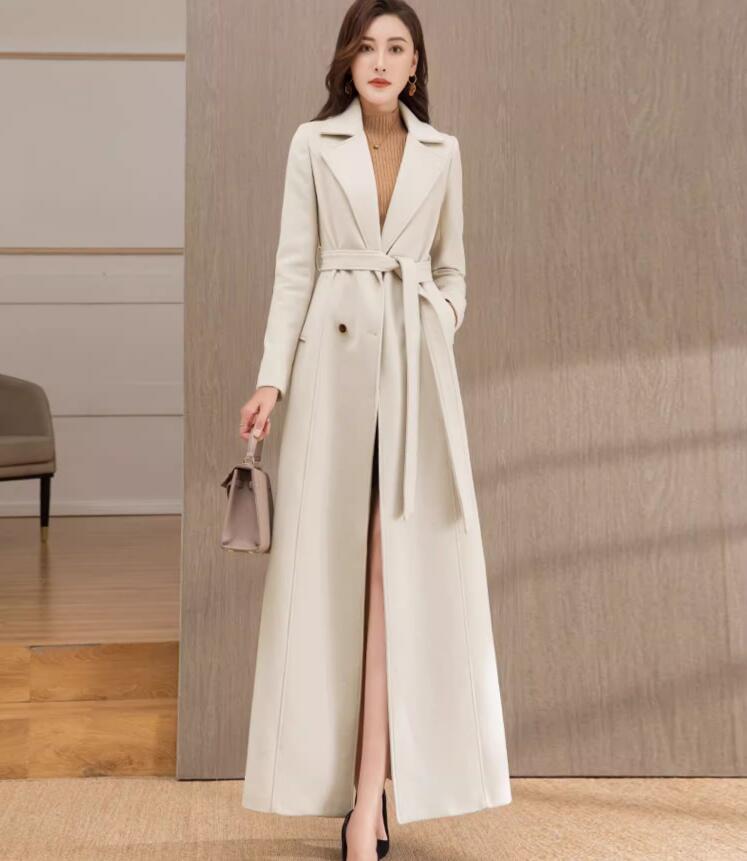 超ロングコート レディース チェスターコート　ウールコート　トレンチ コート マキシ丈 チェスターコート ガウンコート ロング 大きいサイズ ロング丈 アウター 厚手 通勤 アウター ロング 秋服 冬