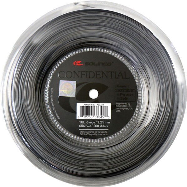 SOLINCO (ソリンコ) 硬式テニス用 ガット コンフィデンシャル 200mロール 1.25mm KSC787R