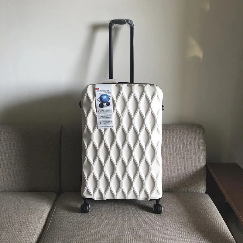 大型 機内持ち込み軽量キャリーバッグ 出張 大容量 可愛い キャリーケース スーツケース女性の多機能カップホルダー付きスーツケース