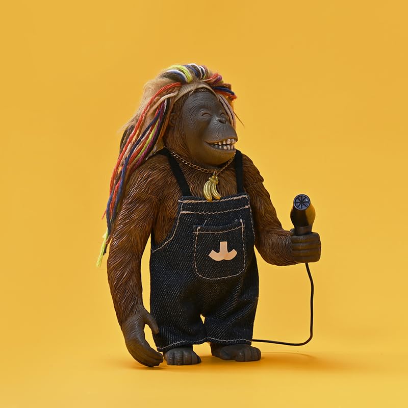 JXK 1/6 サイズ オランウータン 11.5cm級 フィギュア ヒト科オランウータン属 2種類選択でき 可愛い 動物 リアル 樹脂 プラモデル 情景セット 大人のおもちゃ 模型 置物