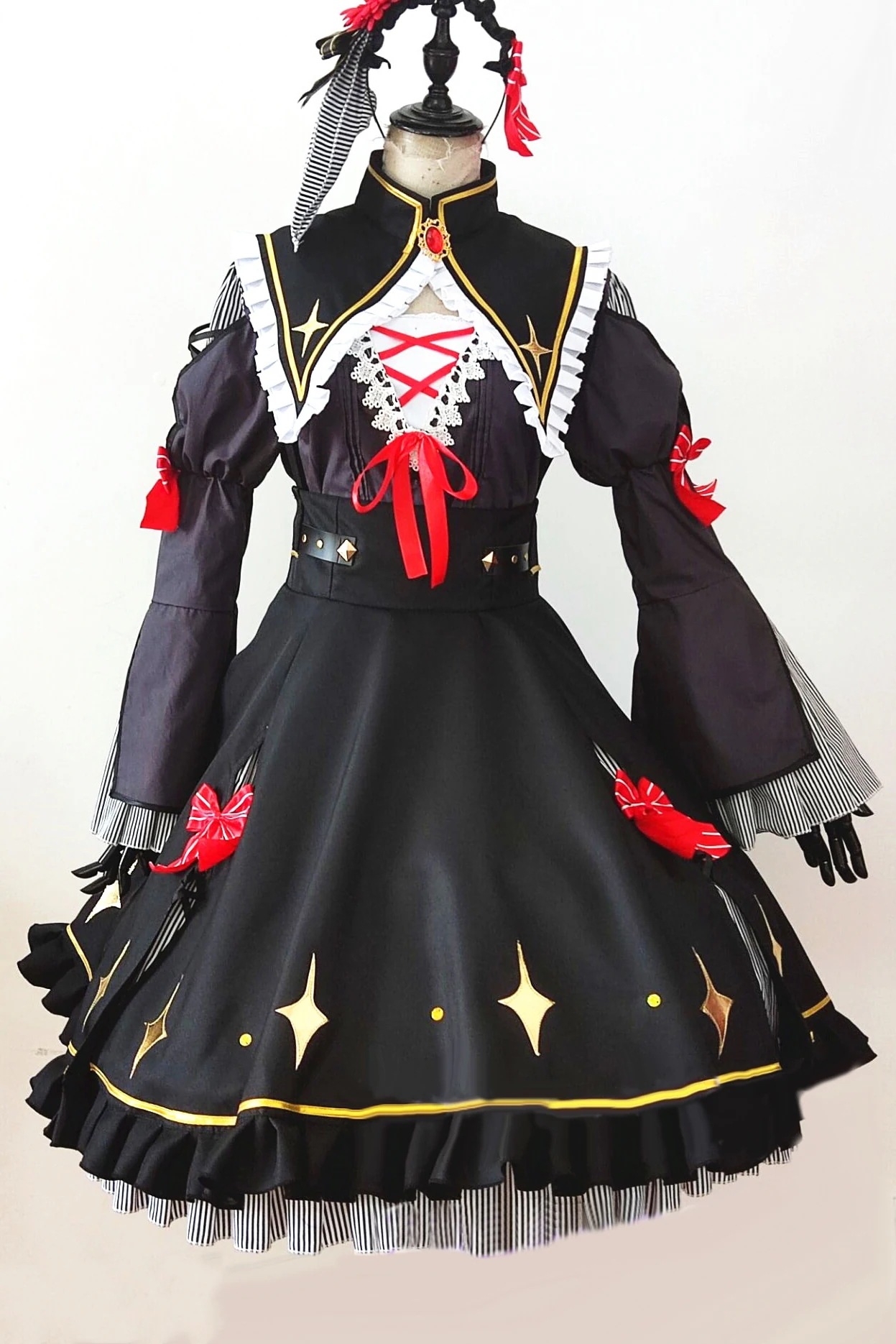 【一部分3日内出荷】コスプレ ハロウィン 忘年会 誕生日 クリスマス ハロウィン 学園祭 文化祭 仮装 コスチューム +髪飾り コスプレ用衣装 卯月コウ イベント用品