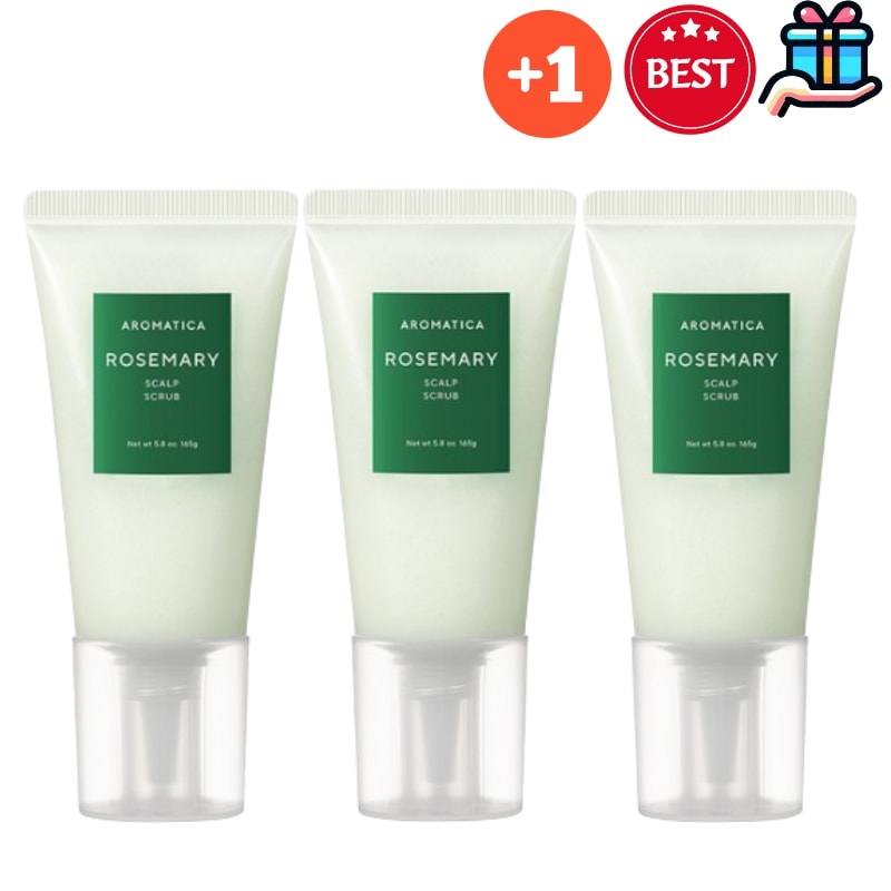 [Q10人気頭皮ケア2+1] ローズマリースカルプスクラブ 頭皮スクラブ 165g * 3AE 角質除去 毛穴クレンジング 頭皮毛穴 角質ケア 栄養エネルギー 毛根 韓国コスメ 韓国人気 正規品