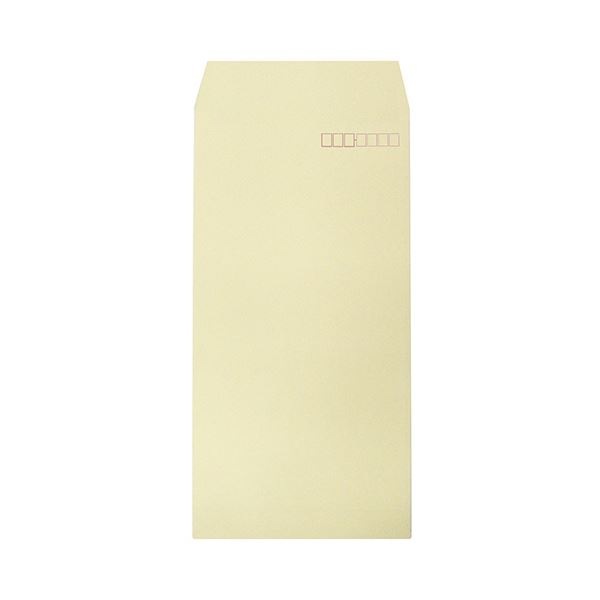 (まとめ) ハート 透けないカラー封筒 テープ付長3 パステルクリーム XEP273 1パック（100枚） (10セット)