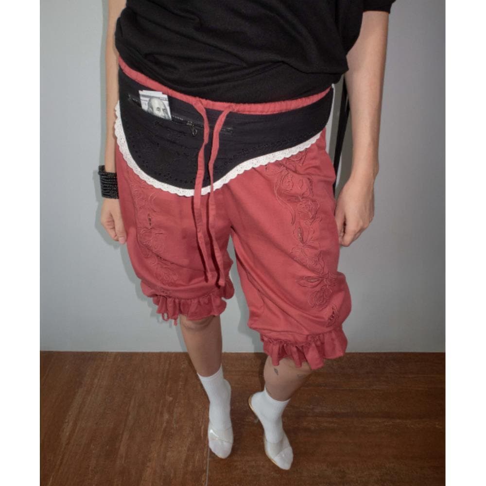 スカルプター Cottage Cotton Capri Pants Red SC25S420RD