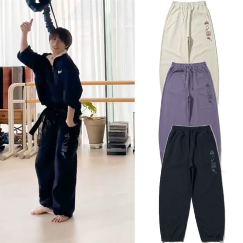 【TXT 着用】RETRO POINT SWEAT PANTS 3color