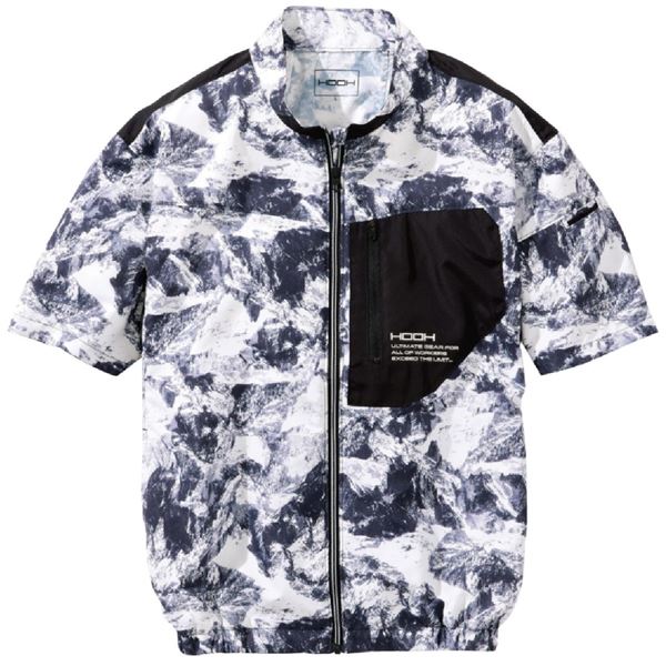 村上被服 HOOH 半袖ジャケット V6607 ストーン サイズ：4L 服単品 [バッテリー/ファン/ケーブル別売]
