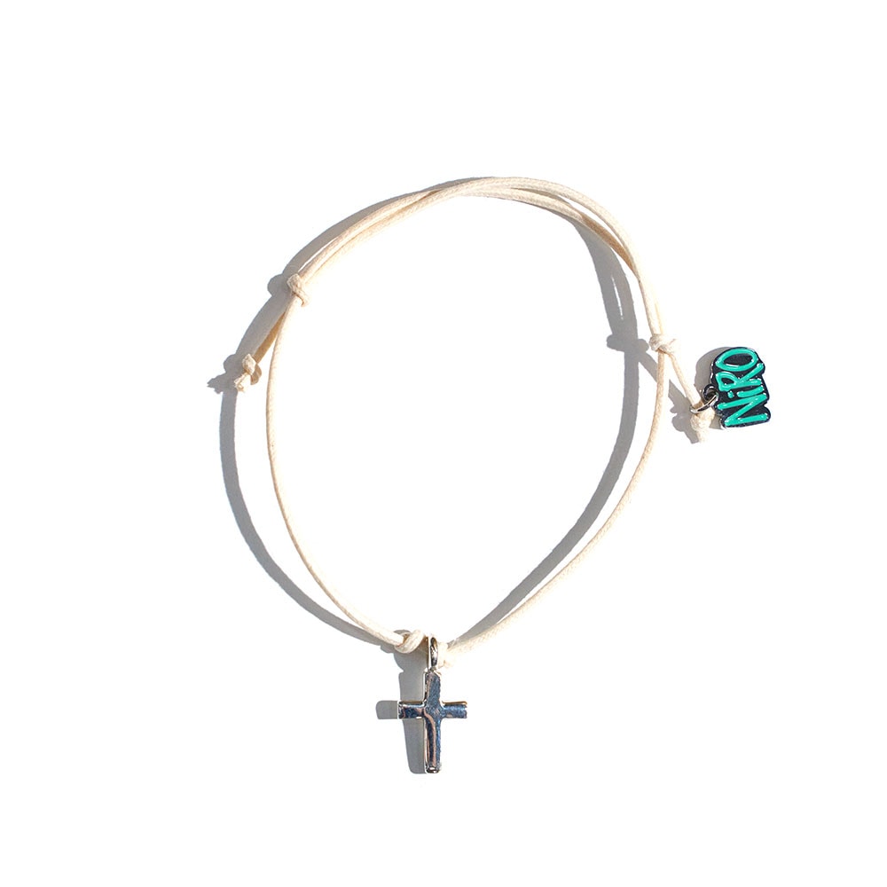 SILVER CROSS BRACELET #114
