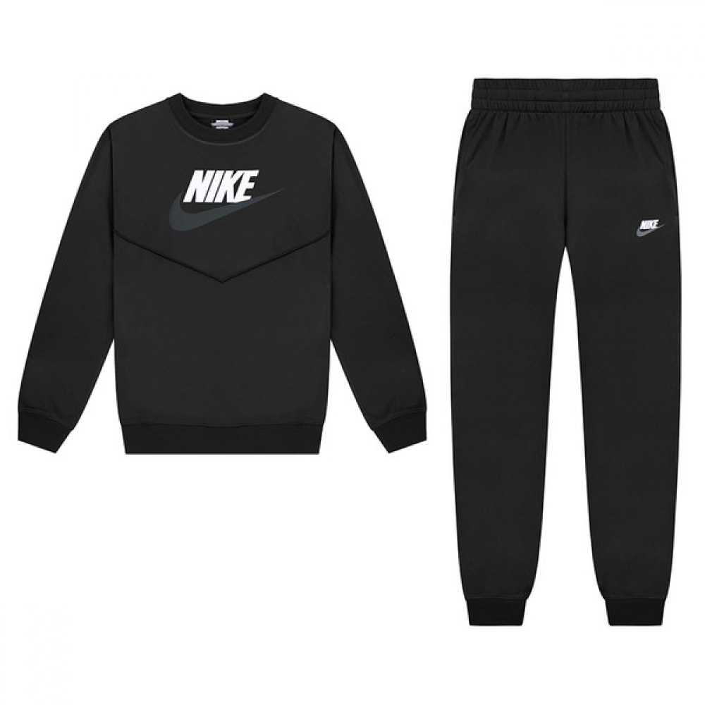 [ナイキジュニア] ナイキキッズ NSW フリースクルーブラック FD3090-010