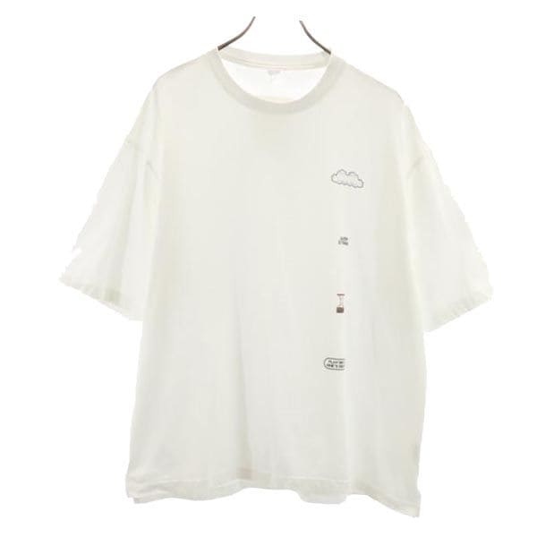 プリント 半袖 Tシャツ 3 ホワイト系 メンズ