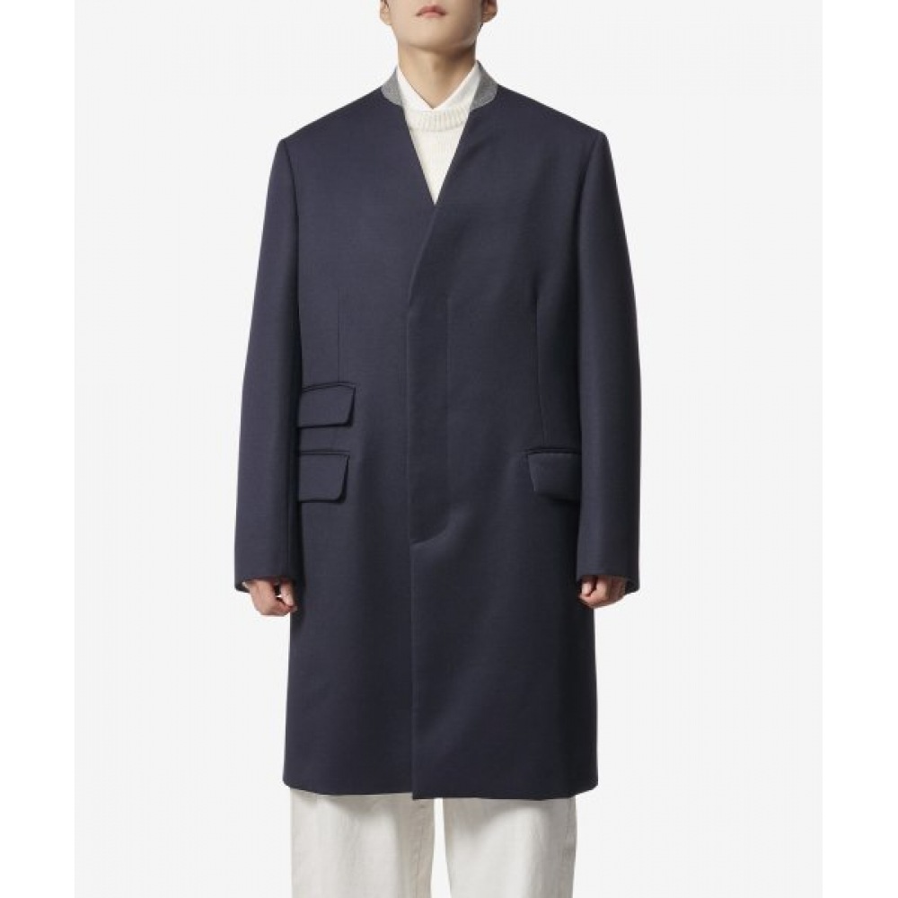 メゾンマルジェラメンズキャバルリーコート-ネイビー/SI1AA0001S48109524