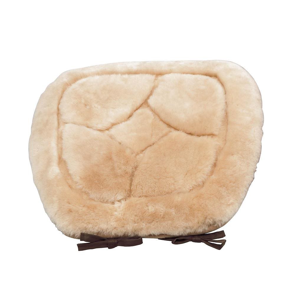 ムートン クッション 43x41cm 2枚組 ベージュ KC1V43BE2