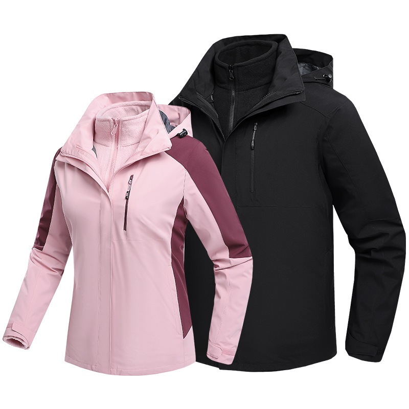 当店のおすすめ2025年新作カップル用3in1フリースジャケット/ツーピースアウトドアセットは送料無料です