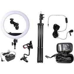 【新品/在庫あり】LPL ビューティー動画配信キット VLR-VS3500K LEDリングライト 無指向性ピンマイク ライトスタンド付 L27859