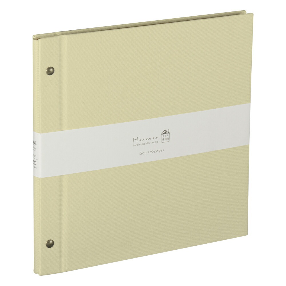 （まとめ買い）ハルマー 外ビス式アルバム デミ プラコート台紙（クラフト）イエロー A-HRD-201-Y [x3]