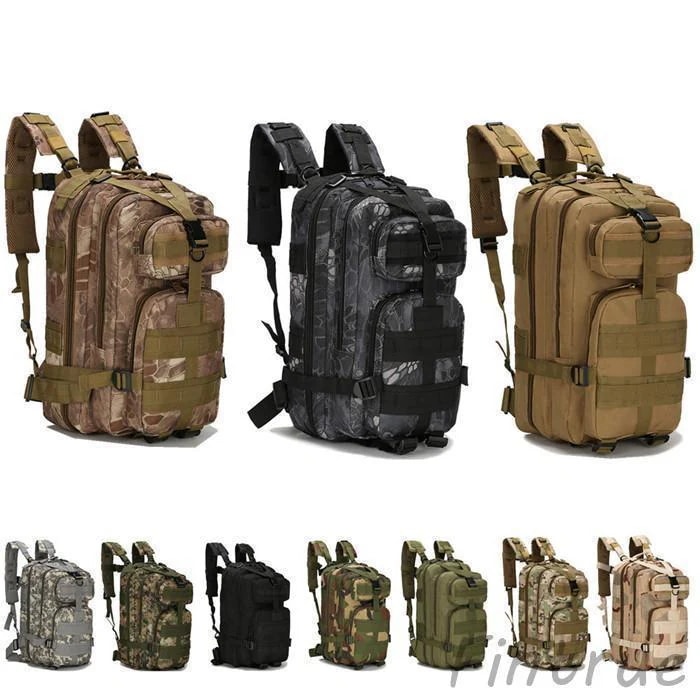 【超お得1つ買うと10個もらえる】リュックサック バッグ ミリタリーバックパック 軍用 軽量 登山 旅行 迷彩柄 防災バッグ キャンプバック メンズ レディース 男女兼用