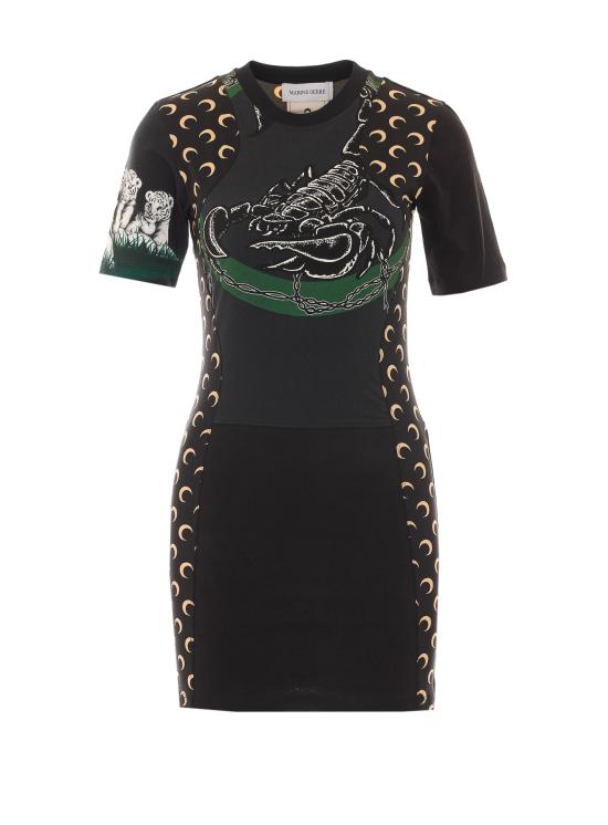 MARINE SERRE Women Mid Skirts WDR484AS UJER0003BK87 Black