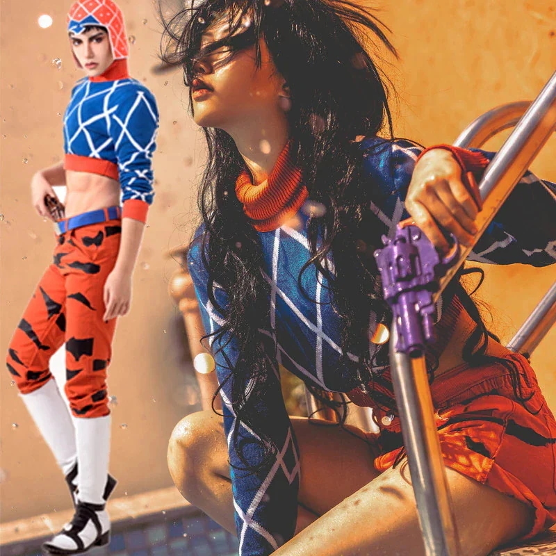 ジョジョの奇妙な冒険 Guido Mista グイードミスタ 帽子 ズボン ベルト 帽子 コスプレ衣装 コスチューム