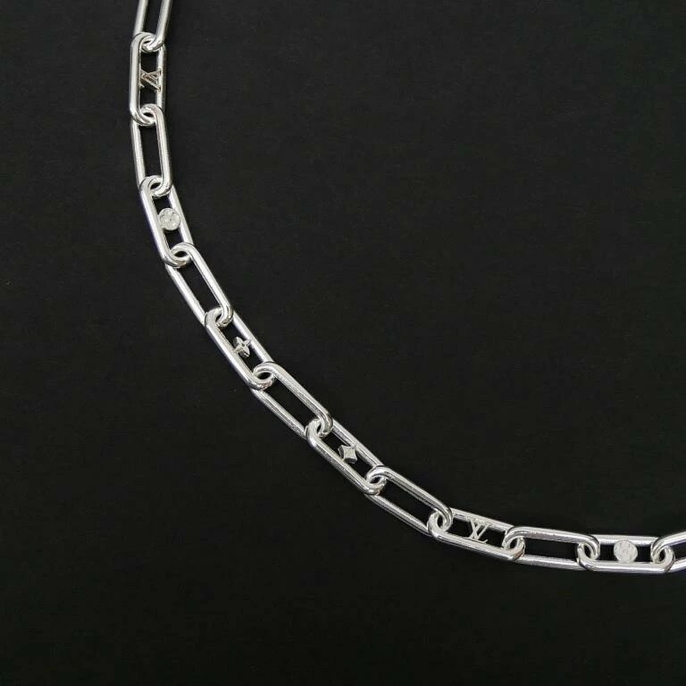 ルイ・ヴィトン LOUISVUITTON ネックレススリーク モノグラム M02488 /シルバー/SV925【中古】(68663)