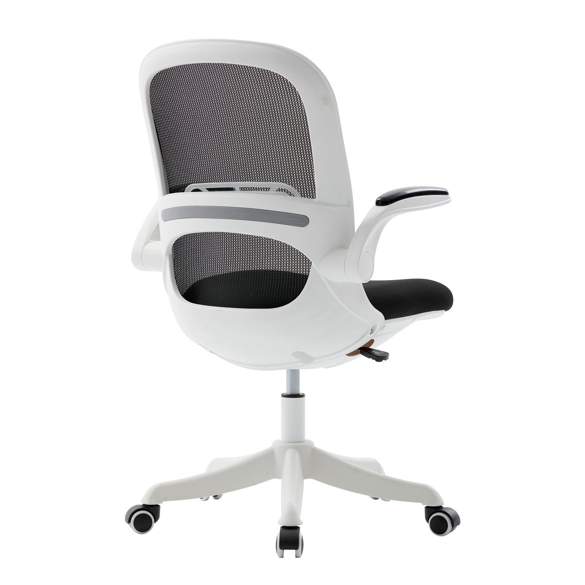 【国内出荷-送.料.無.料】オフィスチェアデスクチェア椅子跳ね上げ式アームレスト腰サポートゲーミングチェアゲームチェア通気性メッシュブラックパソコンチェアおしゃれ～7