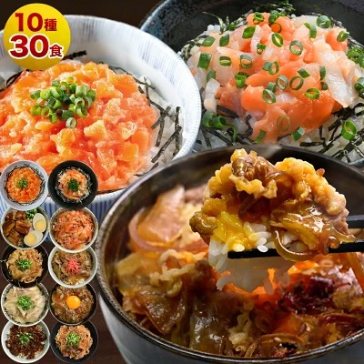 丼の具10種 合計30食セット
