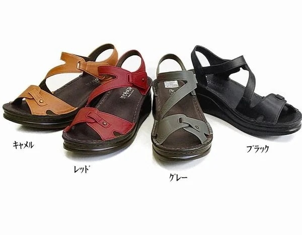 サンダル レディースシューズ レディースファッション 靴 本革 アンクルストラップ S M L LL
