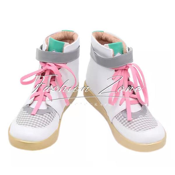 初音ミク 風 魔法未来 Magical Mirai コスプレ靴 男女兼用 シューズ 道具小物 ブーツ cosplay ハロウィン仮装 変装